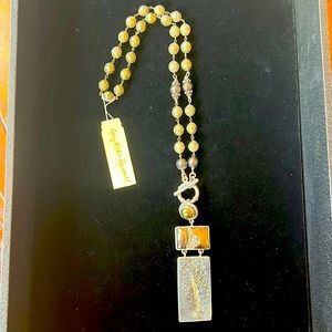 Gorgeous pyrite handmade necklace NWT